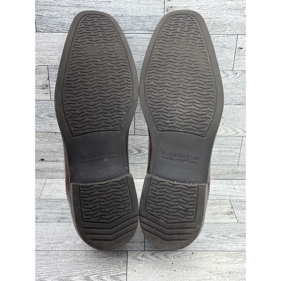 Florsheim Shoes Mens Size 10D Leather Memory Foam Slip On Square Toe Comfort Dre main image 4